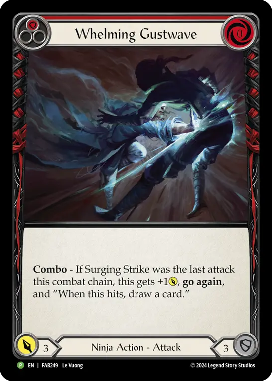 Whelming Gustwave RED FAB249-RF - Marketing - Team Covenant Part the Mistveil - Flesh and blood card