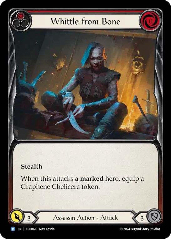 Whittle from Bone RED HNT020 - The Hunted - Flesh and blood card