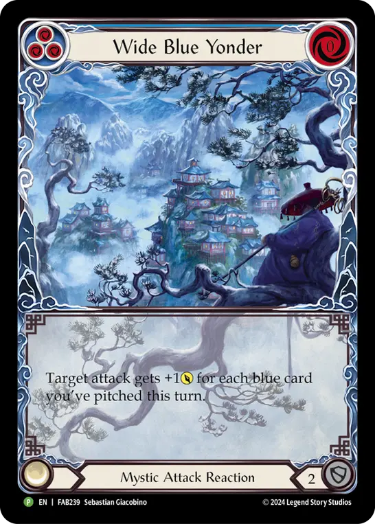 Wide Blue Yonder BLUE FAB239-RF - Marketing - Dragon Shield Nuu - Flesh and blood card