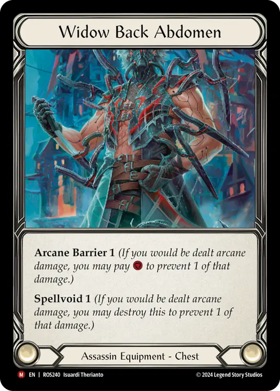 Widow Back Abdomen ROS240 - Rosetta - Flesh and blood card