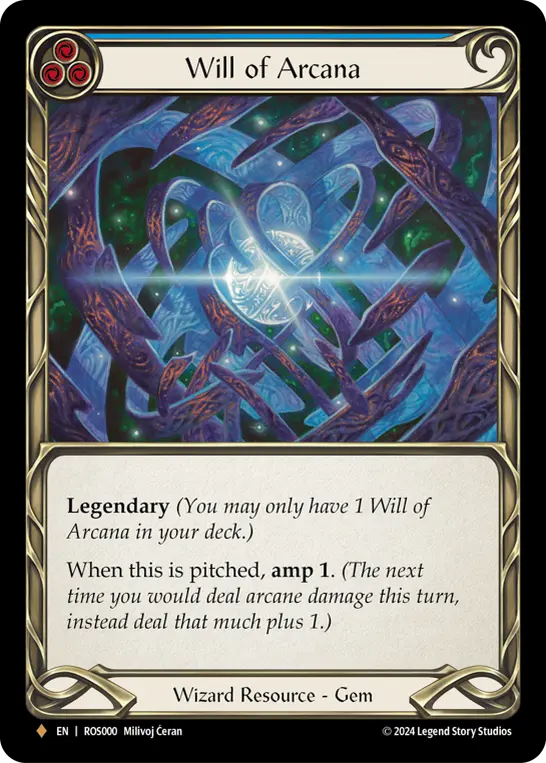 Will of Arcana BLUE ROS000-RF - Rosetta - Flesh and blood card