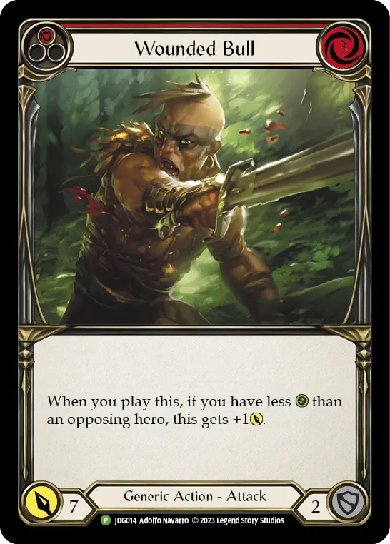 Wounded Bull RED JDG014-CF - Judge Pack - Season 1 - Flesh and blood card