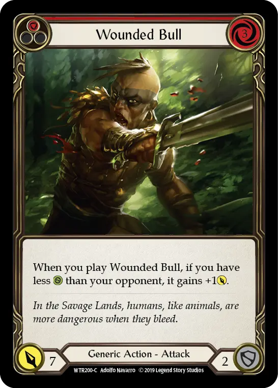 Wounded Bull RED WTR200 - Welcome to Rathe - Flesh and blood card