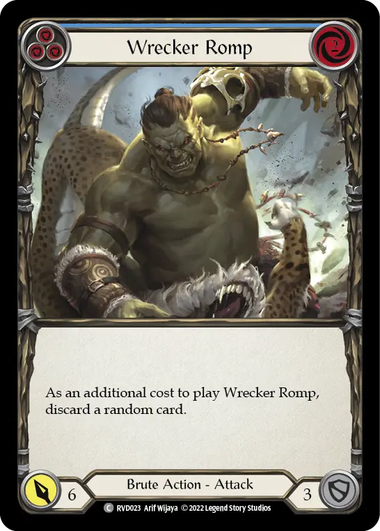 Wrecker Romp BLUE RVD023 - Classic Battles: Rhinar vs Dorinthea - Flesh and blood card