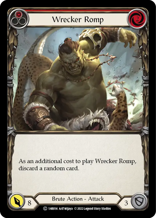 Wrecker Romp RED 1HR014 - Rhinar - Blitz Deck - Flesh and blood card