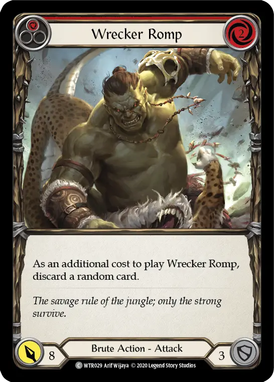 Wrecker Romp RED U-WTR029-RF - Welcome to Rathe - Unlimited - Flesh and blood card