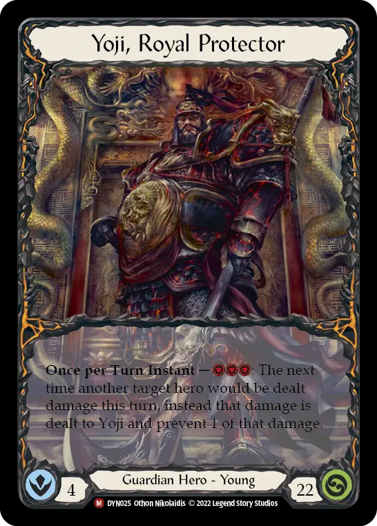 Yoji, Royal Protector DYN025 - Dynasty - Flesh and blood card
