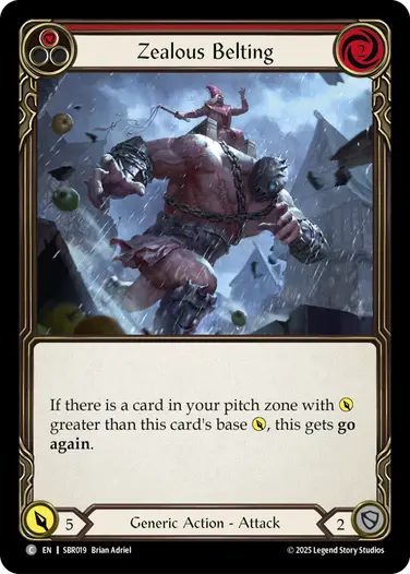Zealous Belting SBR019 - Silver Age Chapter 1 - Bravo, Flattering Showman - Flesh and blood card