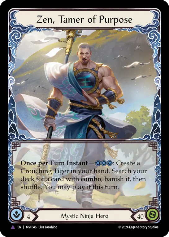 Zen, Tamer of Purpose MST046-MV - Part the Mistveil - Flesh and blood card