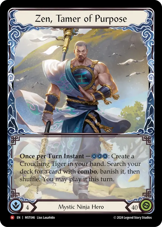 Zen, Tamer of Purpose MST046 - Part the Mistveil - Flesh and blood card
