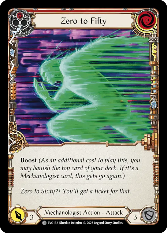 Zero to Fifty RED EVO162 - Bright Lights - Flesh and blood card
