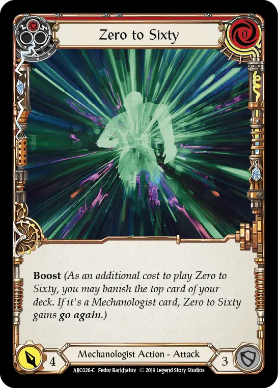 Zero to Sixty RED ARC026 - Arcane Rising - Flesh and blood card