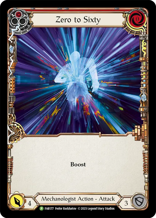 Zero to Sixty RED FAB177-RF - Marketing - Team Covenant Bright Lights - Flesh and blood card