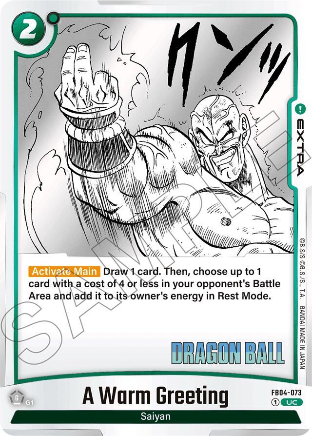A Warm Greeting Holofoil FB04-073 Manga Booster 01 Fusion World card