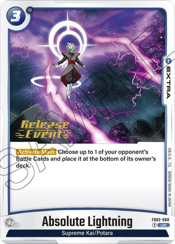 Absolute Lightning FB02-068 Blazing Aura Release Event Cards Fusion World card