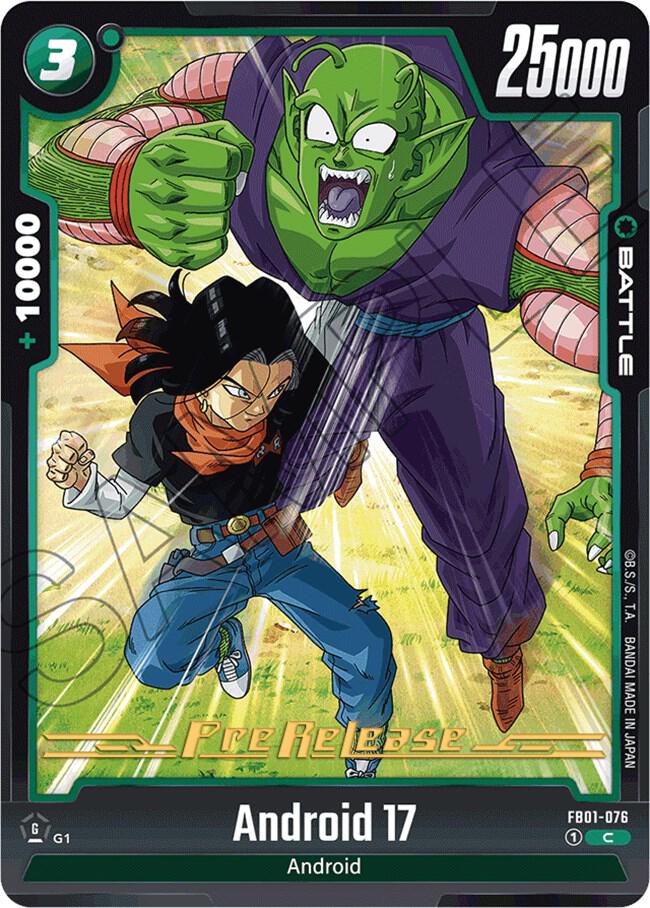 Android 17 FB01-076 Awakened Pulse Pre-Release Cards Fusion World card