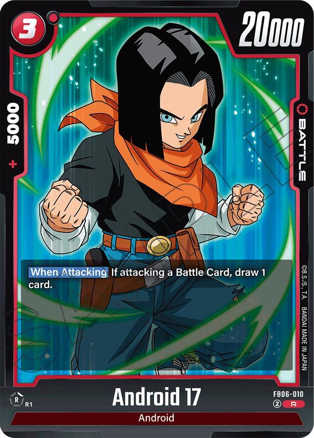 Android 17 FB06-010 Rivals Clash Fusion World card