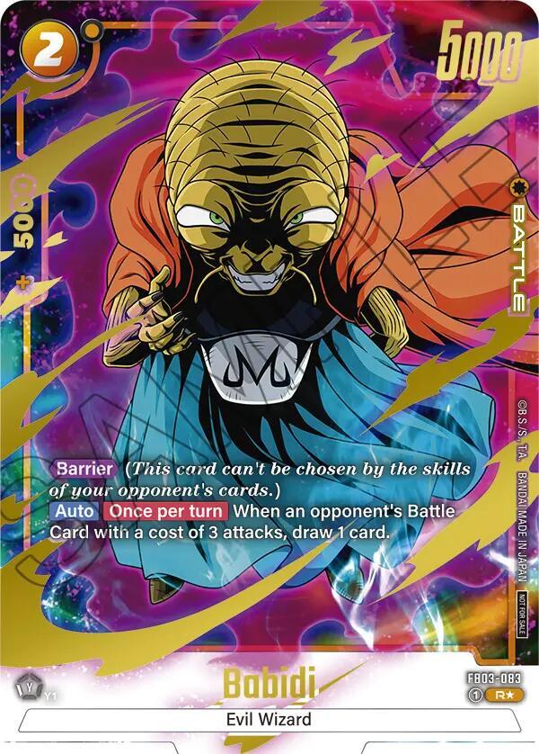 Babidi Championship Pack 02 Gold FB03-083 Tournament and Championship Promos Fusion World card