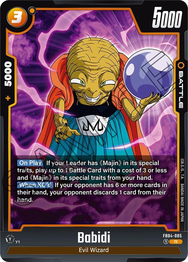 Babidi FB04-085 Ultra Limit Fusion World card