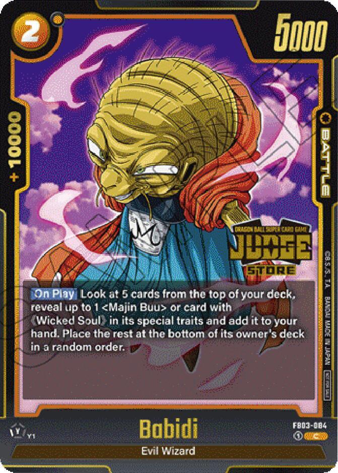 Babidi Judge Pack Store Judge 02 FB03-084 Tournament and Championship Promos Fusion World card