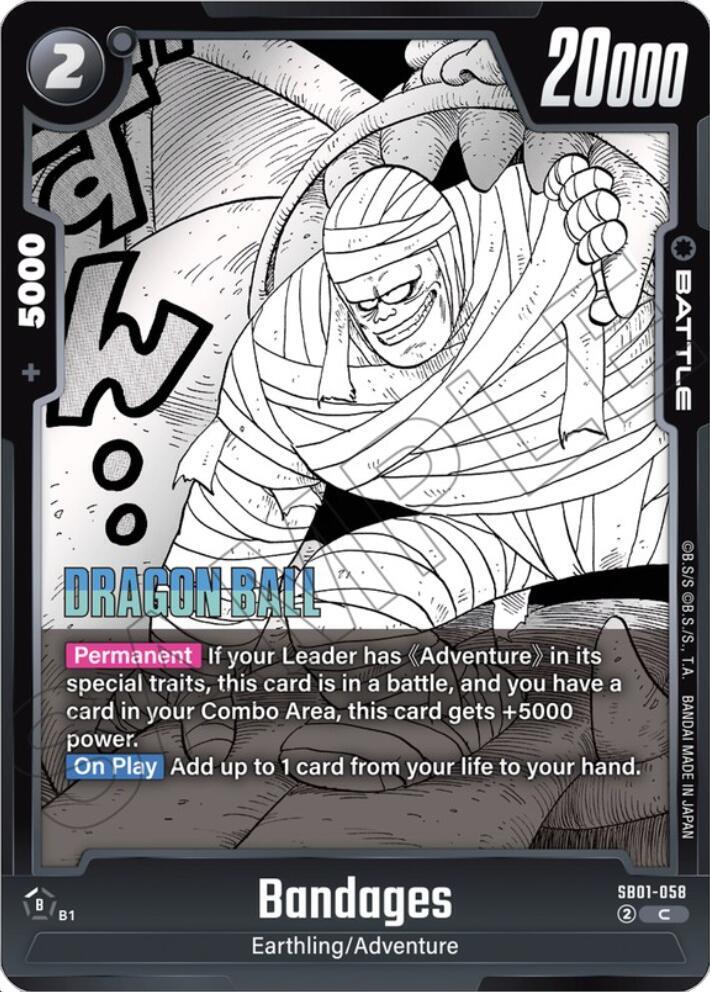 Bandages Holofoil SB01-058 Manga Booster 01 Fusion World card