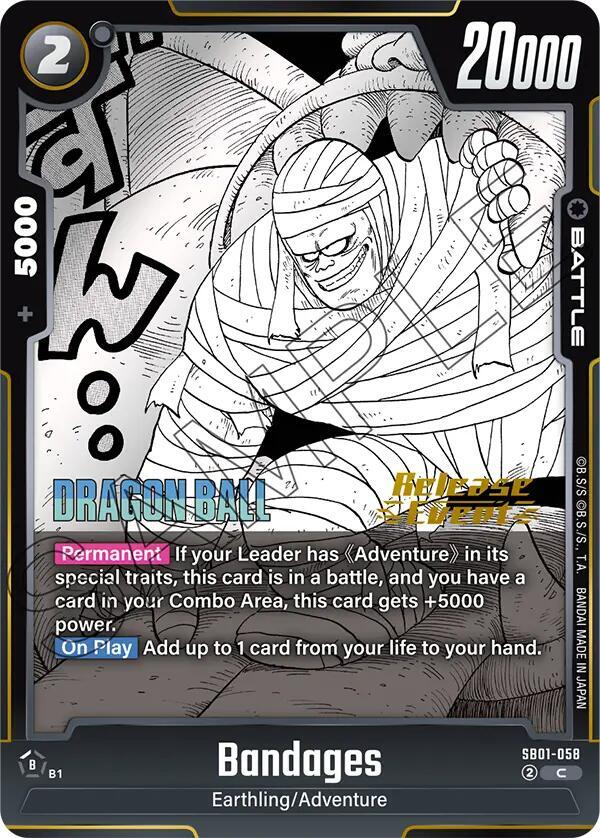 Bandages SB01-058 Manga Booster 01 Release Event Cards Fusion World card
