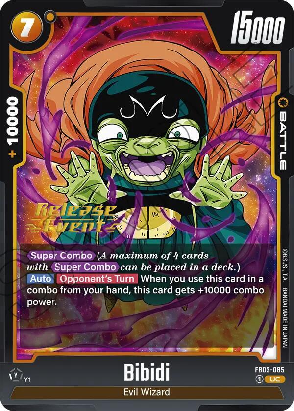 Bibidi FB03-085 Raging Roar Release Event Cards Fusion World card