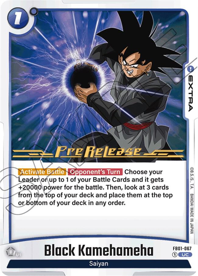 Black Kamehameha FB01-067 Awakened Pulse Pre-Release Cards Fusion World card