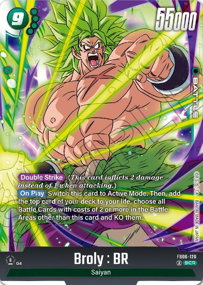 Broly BR FB06-120 Rivals Clash Fusion World card