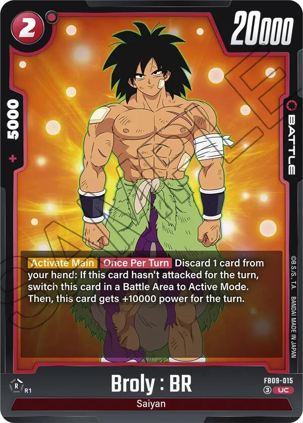Broly BR FB09-015 Dual Evolution Fusion World card