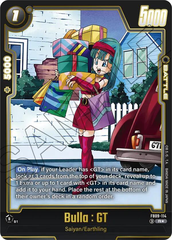 Bulla GT Alternate Art FB09-114 Dual Evolution Fusion World card