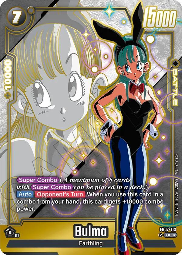 Bulma Alternate Art FB07-113 Wish For Shenron Fusion World card