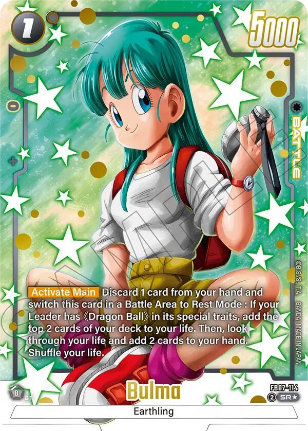 Bulma Alternate Art FB07-114 Wish For Shenron Fusion World card