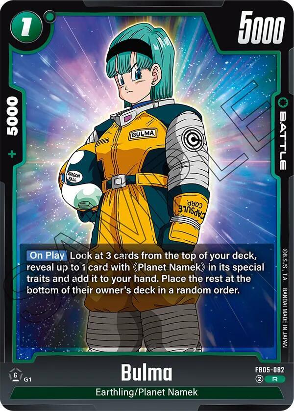 Bulma FB05-062 New Adventure Fusion World card