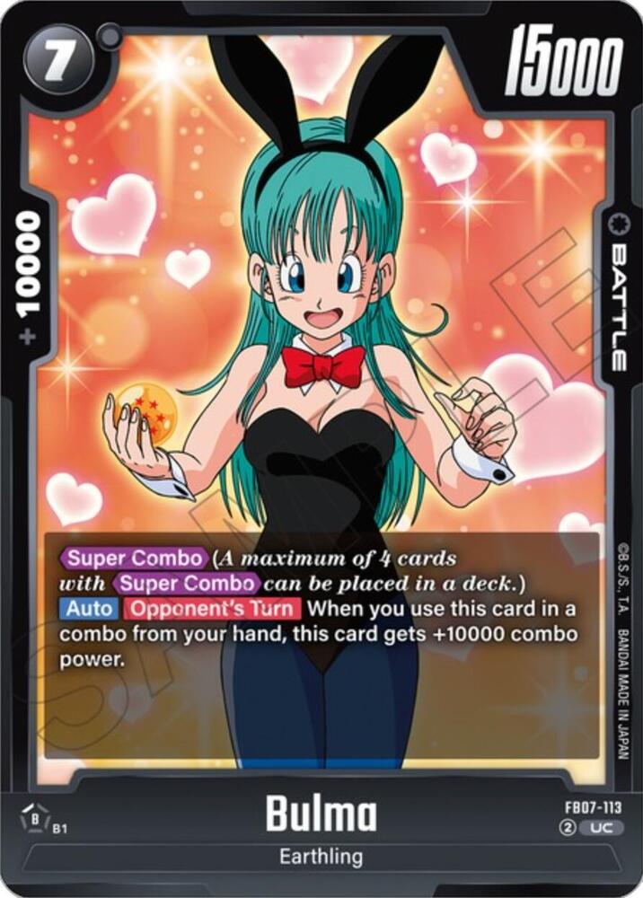 Bulma FB07-113 Wish For Shenron Fusion World card