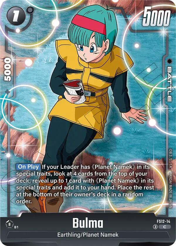 Bulma FS12-14 Starter Deck EX: The Beat of Ki Fusion World card