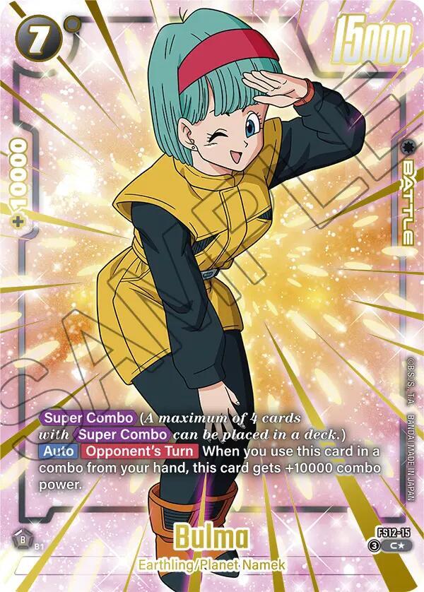 Bulma Gold FS12-15 Starter Deck EX: The Beat of Ki Fusion World card
