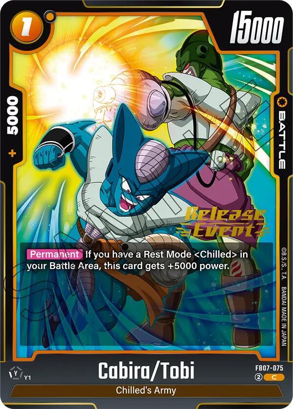 Cabira Tobi FB07-075 Wish For Shenron Release Event Cards Fusion World card