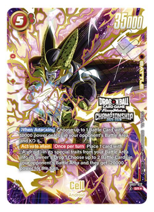 Cell Championship 2025 2026 SB01-012 Tournament and Championship Promos Fusion World card