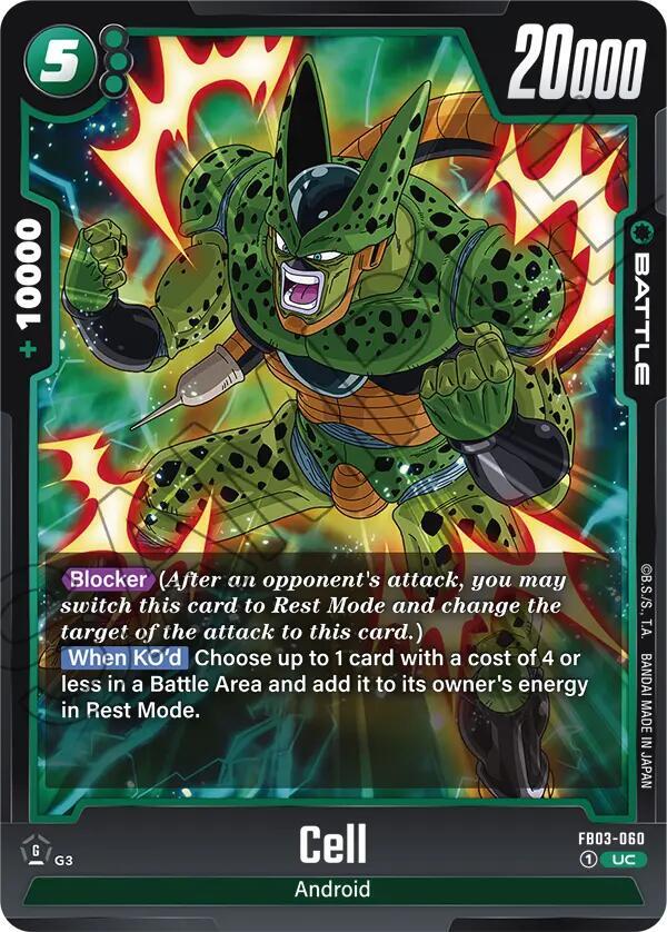Cell FB03-060 Raging Roar Fusion World card