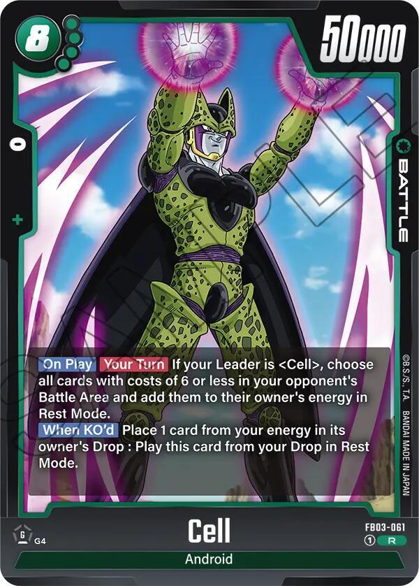 Cell FB03-061 Raging Roar Fusion World card