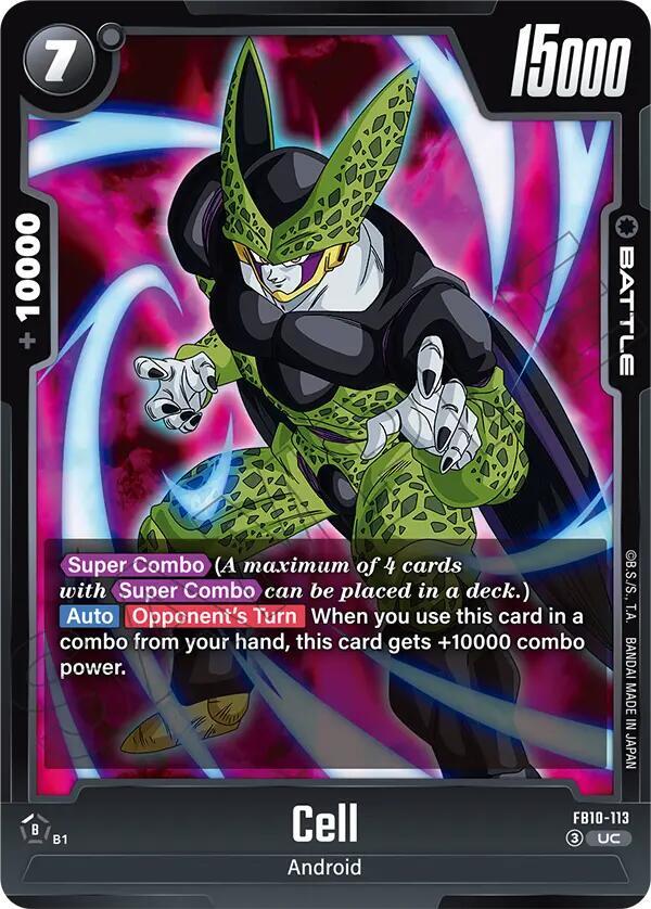 Cell FB10-113 Cross Force Fusion World card
