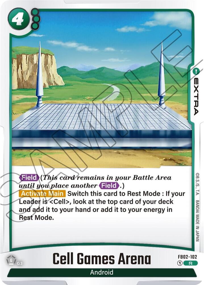 Cell Games Arena FB02-102 Blazing Aura Fusion World card