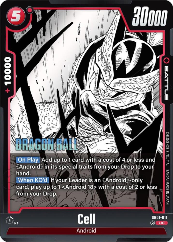 Cell SB01-011 Manga Booster 01 Fusion World card