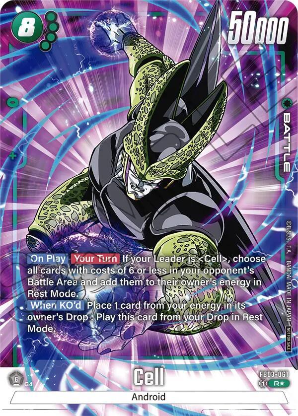 Cell Tournament Pack Winner 03 FB03-061 Tournament and Championship Promos Fusion World card