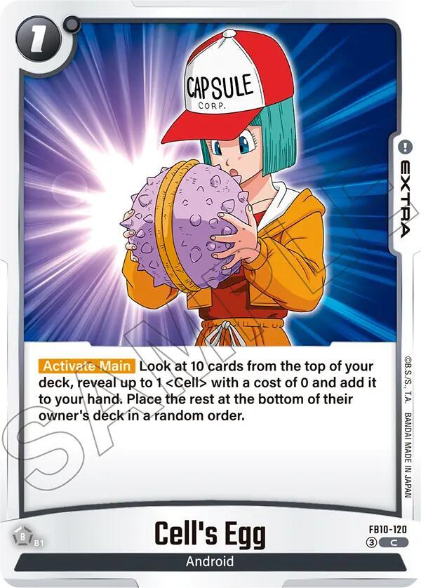 Cells Egg FB10-120 Cross Force Fusion World card