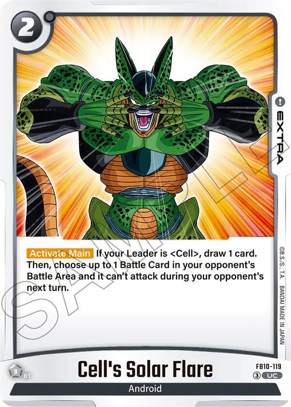 Cells Solar Flare FB10-119 Cross Force Fusion World card