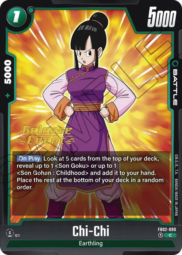 Chi Chi FB02-090 Blazing Aura Release Event Cards Fusion World card