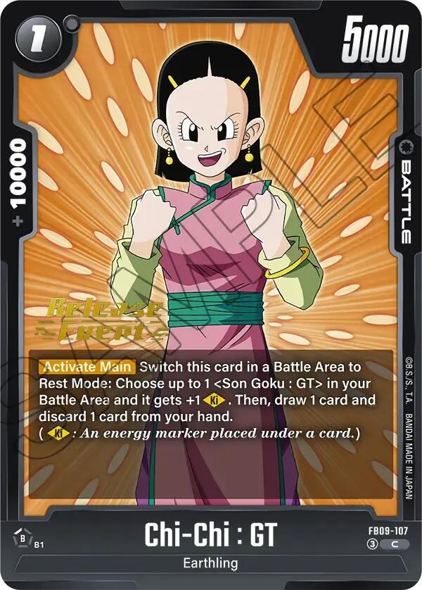 Chi Chi GT FB09-107 Dual Evolution Release Event Cards Fusion World card