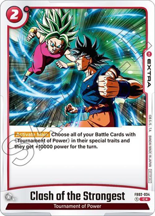 Clash of the Strongest Tournament Pack 02 FB02-034 Tournament and Championship Promos Fusion World card